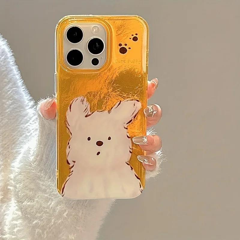 Abstract Scribbled Puppy Feather Texture Phone Case