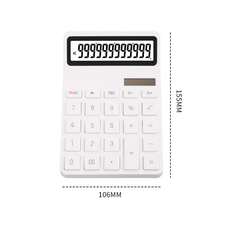 Calculatrice Solaire SODIAL Format Carte – Blanche, Super Fine, Idéale Pour Le Bureau