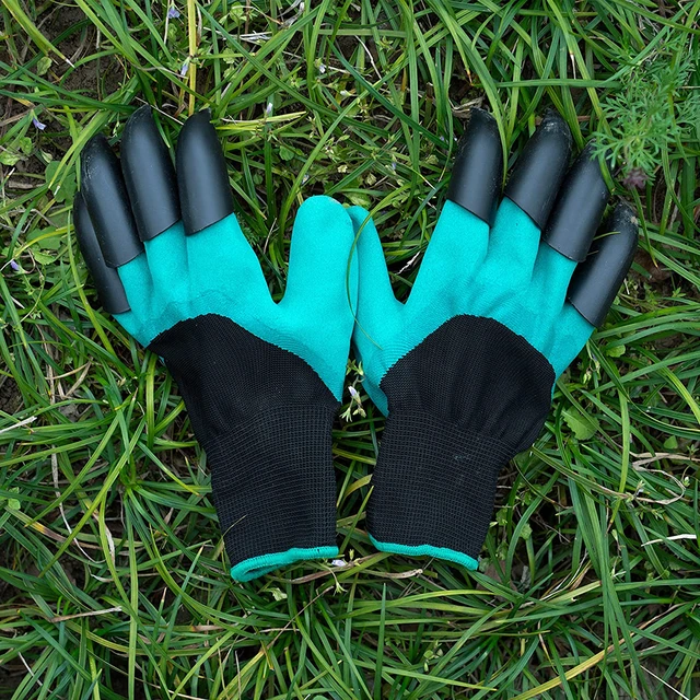 Gants de jardin avec griffes, plastique ABS, caoutchouc, jardinage, vec,  plantation, durable, étanche, travail, isotOutdoor