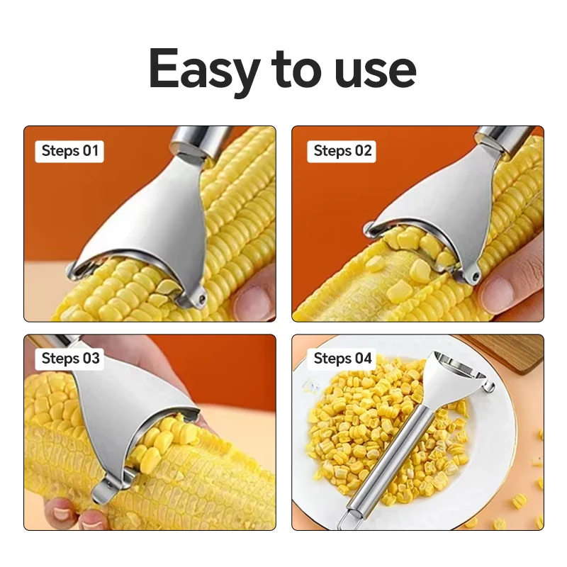 Vegetable Stripper 304 Stainless Steel Corn Thresher Stripper Peeler