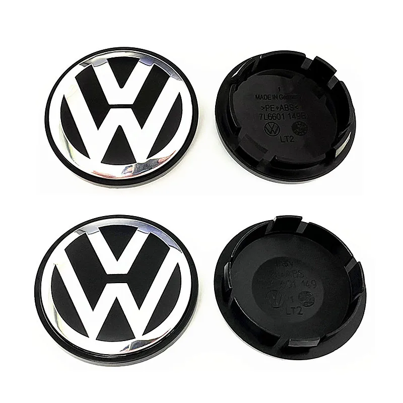 Wheel center caps 4 Pcs For CC Passat Golf Tiguan Touareg