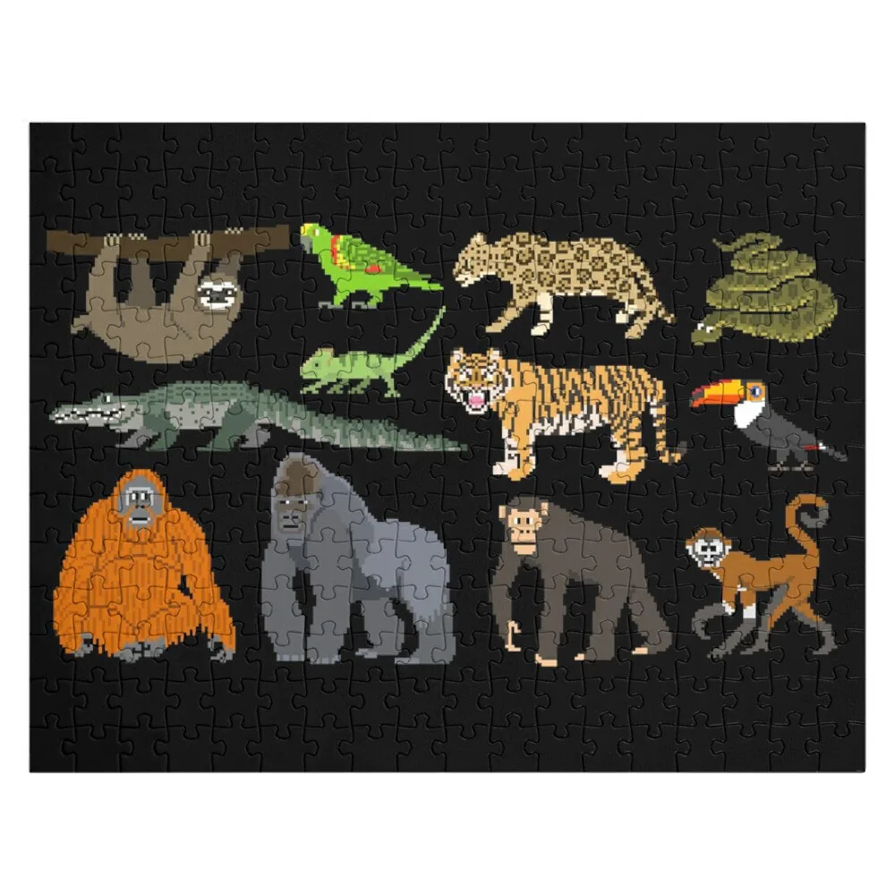 

Rainforest Animals - The Kids' Picture Show Jigsaw Puzzle Custom Puzzle Photo Puzzle With Photo