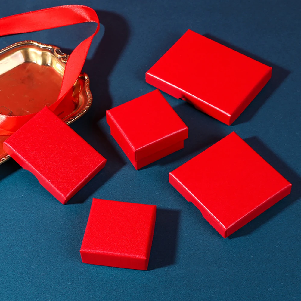 24pcs Luxury Colorful Cardboard Bracelet Gift Paper Packaging Boxes Super Thin Jewelry Bracelet Earrings Ring Organizer Box Case