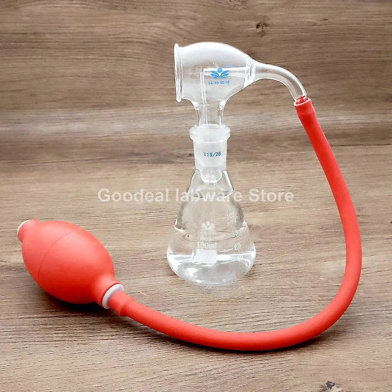 

1pcs 25/50/100ml Lab conical THIN Layer CHROMATOGRAPHY spray Flask Glass chromogenic spray Bottle with rubber balloons