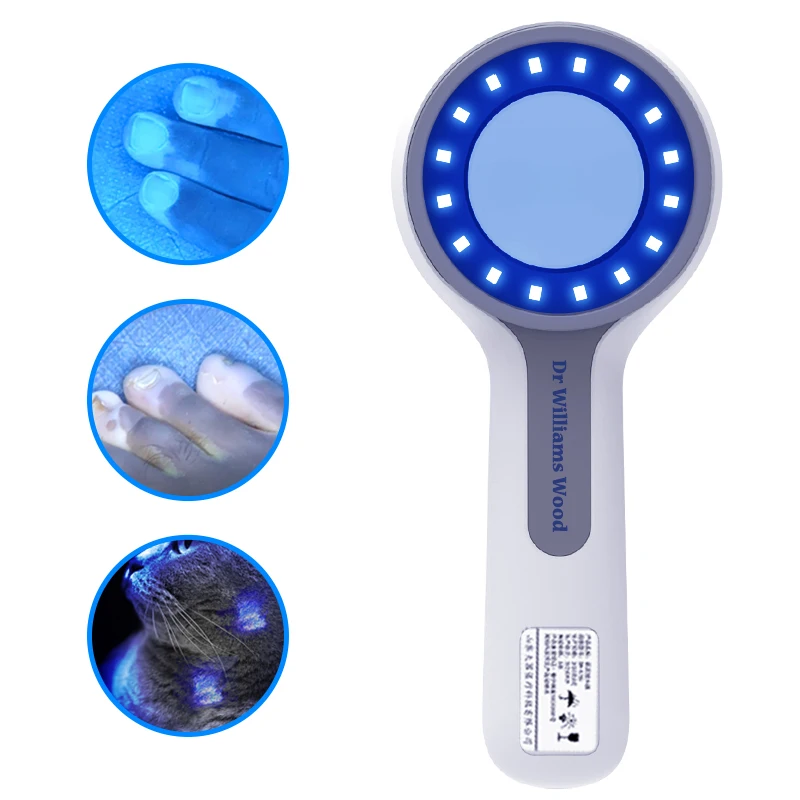 Wood's Lamp for Skin Examination Test Medical Diagnostic Analyzer Machine Ultraviolet Skin Analysis Personal Beauty Care lamps uv light ultraviolet led luminaires mini portable 395nm gel for repair curing purple printing machine replacement printer