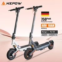 Trottinette électrique adulte KEPOW Premium 500W, vitesse élevée 40 km/h, 48V 10AH, autonomie 35 km, pneus de 10 pouces, double suspension, application intelligente pour les trajets domicile-travail 2