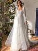 Pastrol Wedding Dresses Vintage Bridal Gowns Satin A-Line Floor Length Robes Lace Tiered Elegant Vestidos De Novia Customized 3