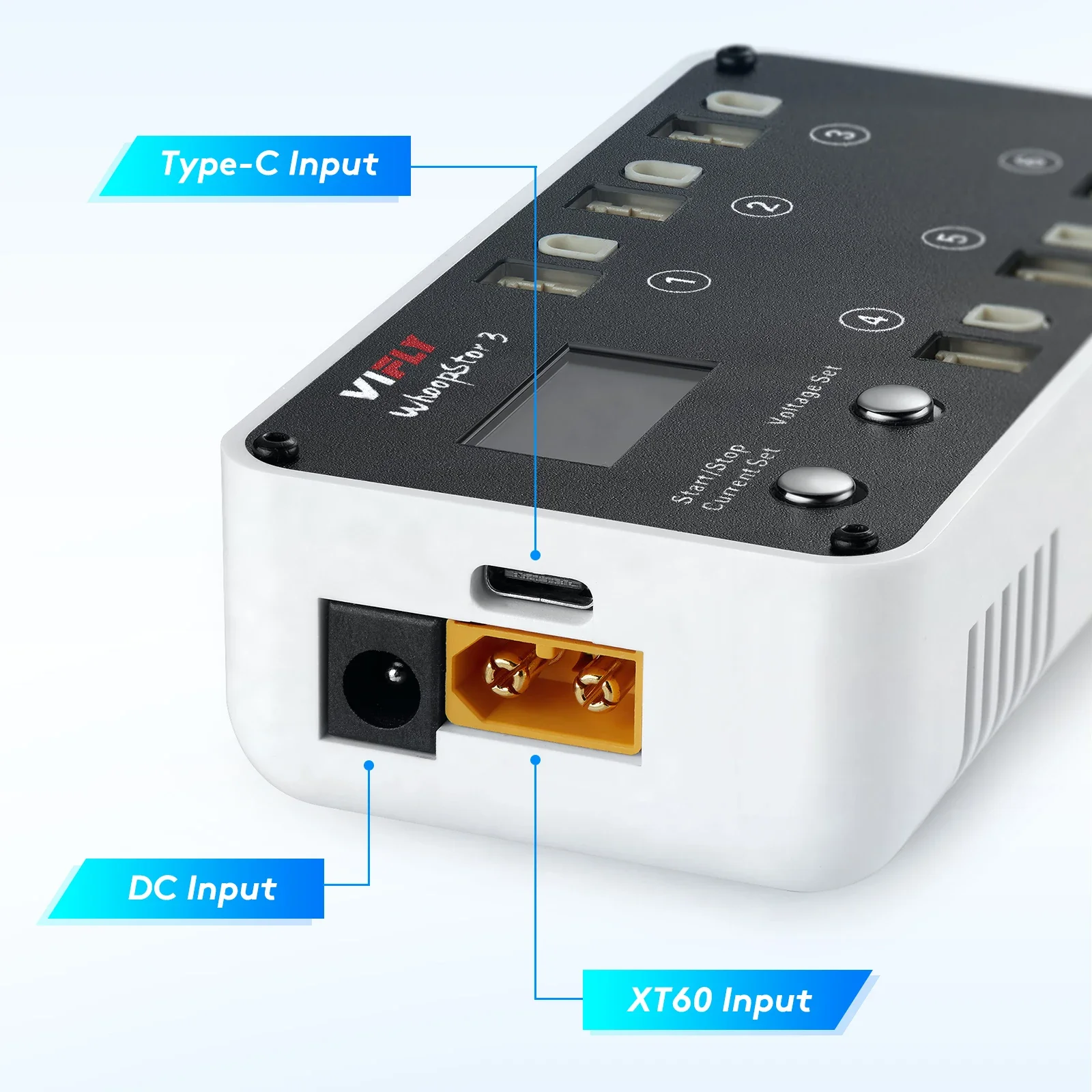 Chargeur RC LiPo 1S 3.7V 5A USB-C pour drone FPV