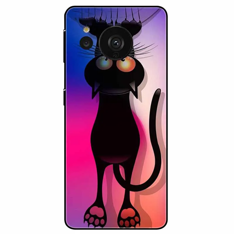 Elegant Black Lion Cats Silicone TPU Protective Case