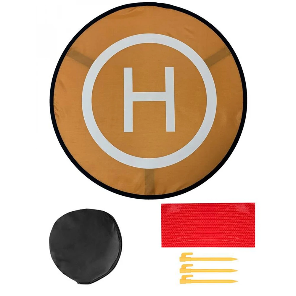 Plateforme de lancement drone pliable orange - Tapis d'atterrissage portable pour DJI Mini 4/3/2 Pro Mavic 3 Air 3
