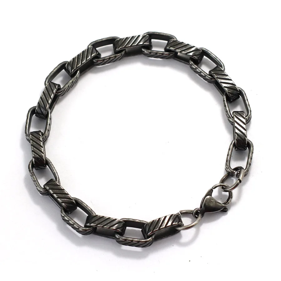 Stainless Steel Chain Link Men Bracelet