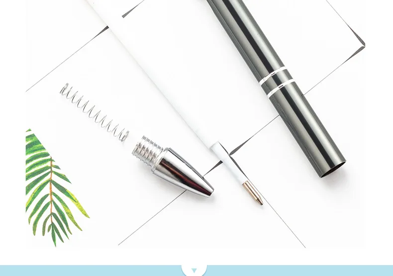 10-100Pcs/Lot High-quality Black Roller Metal Ballpoint Pen 1.0mm Gift Pens Free Custom Logo 11 Sb40375ed06944b2d8102568d3f342657A