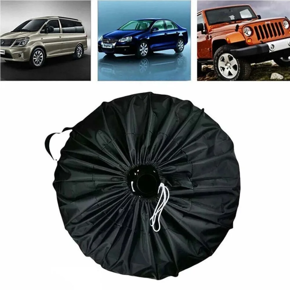 Portable 210D Oxford Cloth Spare Tire Cover Car Care Accessories High-quality Tire Sleeve Wheel Cover