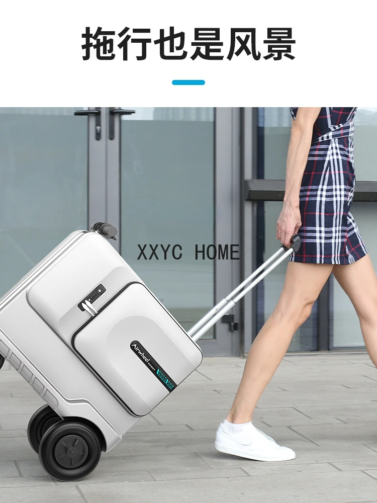 

Double Electric Luggage Trolley Case Cycling Suitcase Luggage for the Elderly and Children