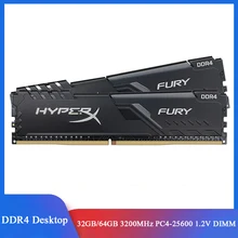 HyperX Fury Memoria RAM DDR4 32GB 8GB 16GB 3200MHz PC4-25600 DIMM 1.2V 288 Spilli Modulo di Memoria di Memoria Sul Desktop Per Intel e AMD