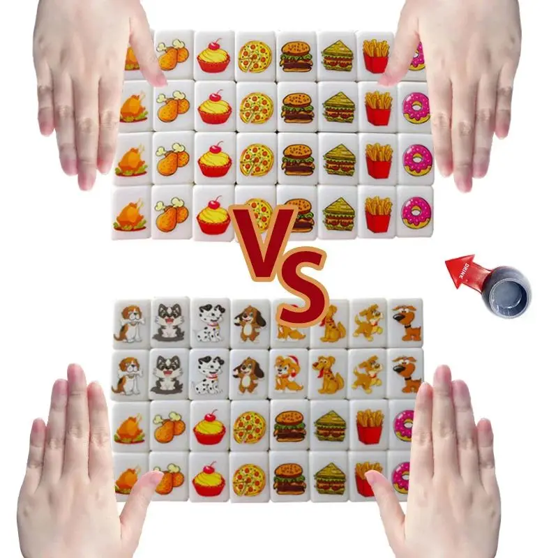Juego de bloques de construcción modelo Mahjong Tiktok para niños, juguete de construcción con diseño de bandera, juego de fichas de escape, juego de ajedrez Chee, 64 + 1 piezas