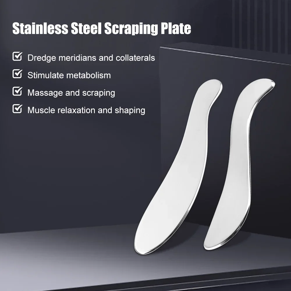 Stainless Steel Gua Sha Face Massage Tool Body Massager Iastm Tool Muscle Scraper for Deep Tissue Scraping Myofascial Release
