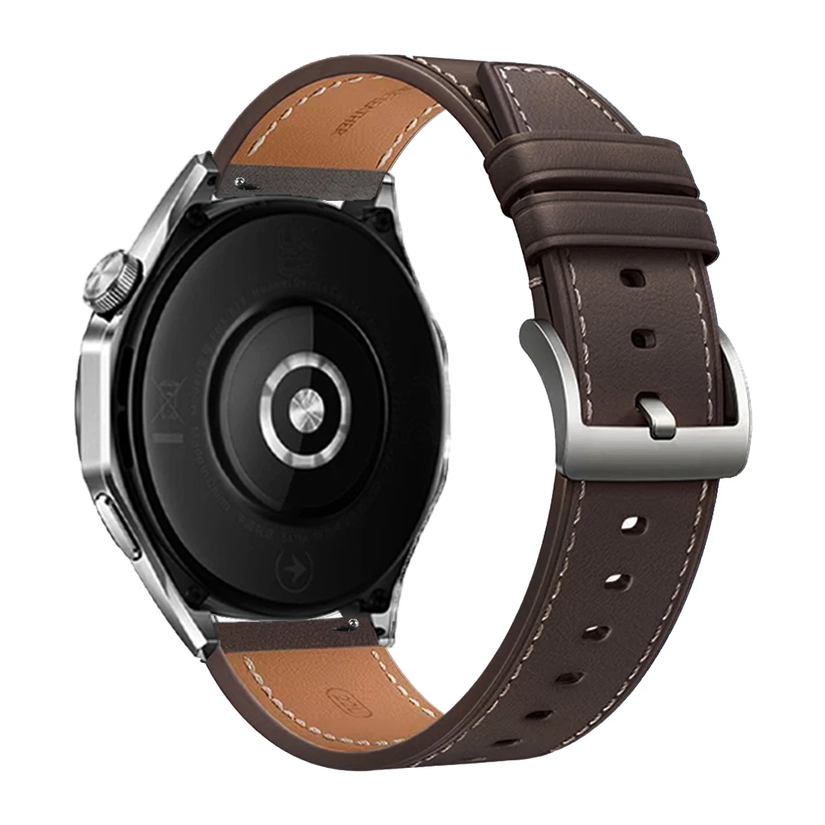 Elegant Leather Smart Watch Band - Premium Adjustable Strap, 20mm and 22mm Options