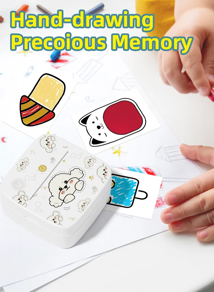 Description Picture 3 of itemDolewa D2 Bichon Mini Printer Portable Error Printer Use Thermal Paper Sticker Paper Label Maker Printer for Photo Printing
