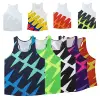 Running Vest Athletics Tank Top Runnning Speed Fitness Shirt Guys Sleeveless Mens Clothing Athlete Track Field Singlet Run Vest