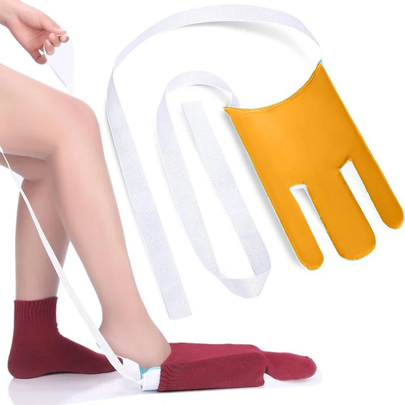 1 Pcs Blue Auxiliary Sock Dressing Tool No Need To Bend Over To Dress Socks Convenient Sock Dressing Tool For Pregnant Women