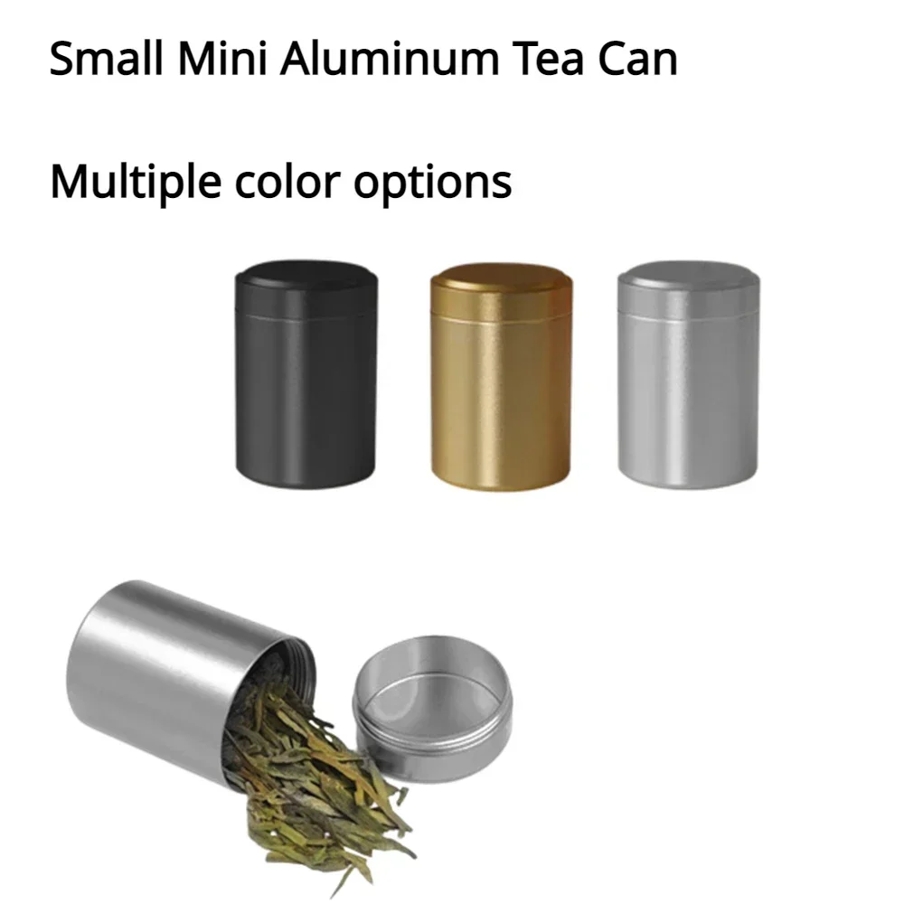 Herb Storage Container Airtight Smell Proof Aluminum Stash Jar Cute Herb Storage Container Aluminum Stash Box Pill Box 1PC