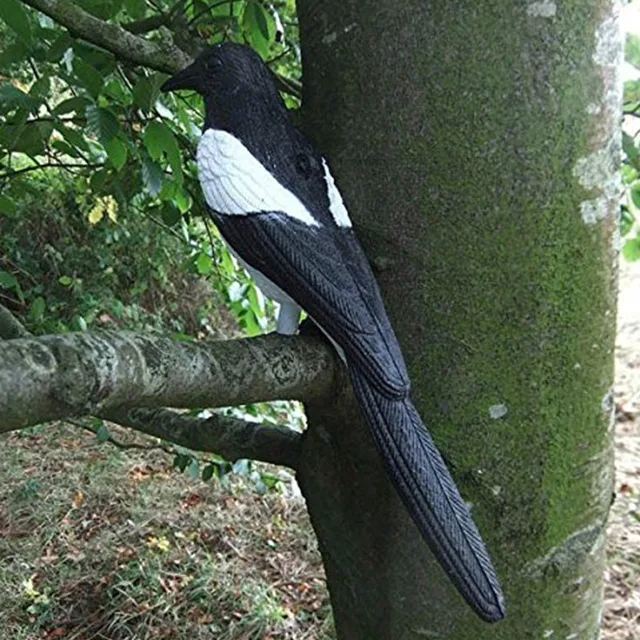 3D Élethűséges Reális Magpie Vadászcímkék Műanyag Csalók Nagyfelbontású Desigg A Szabadtéri Vadászat Madarakhoz. - Image 4