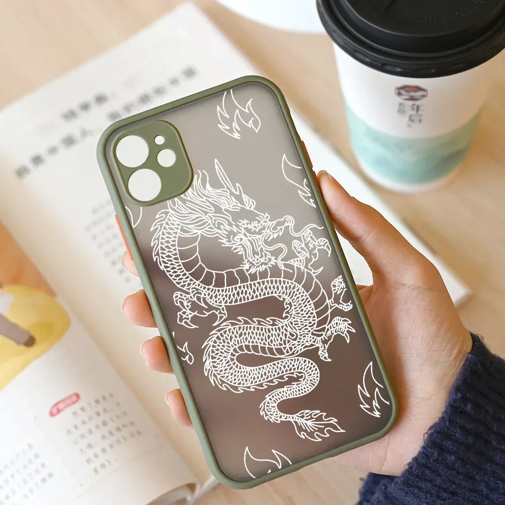 Stylish Purple Dragon Pattern Glossy Soft Silicone Phone Case Cover