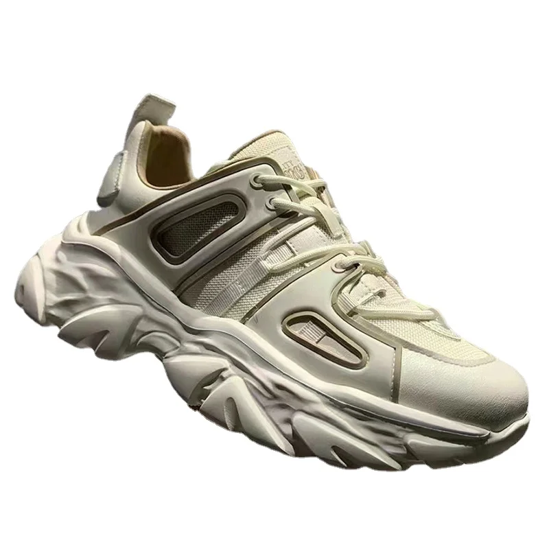 

Men Summer Sports Dad's Shoes Thick Sole Elevated Casual Shoes Breathable Comfortable and Fashionable Trendy Increased Shoes Man