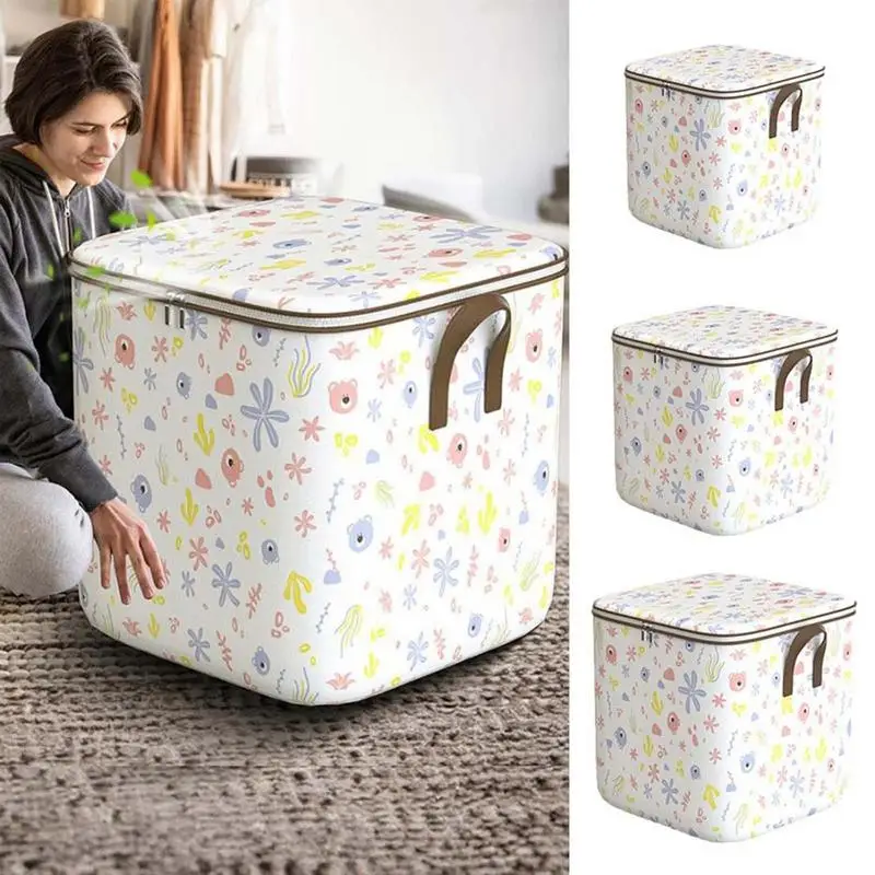 

Clothes Storage Bins Closet Organizer Baskets Large Capacity Closet Storage Containers Portable Collapsible Storage Bins