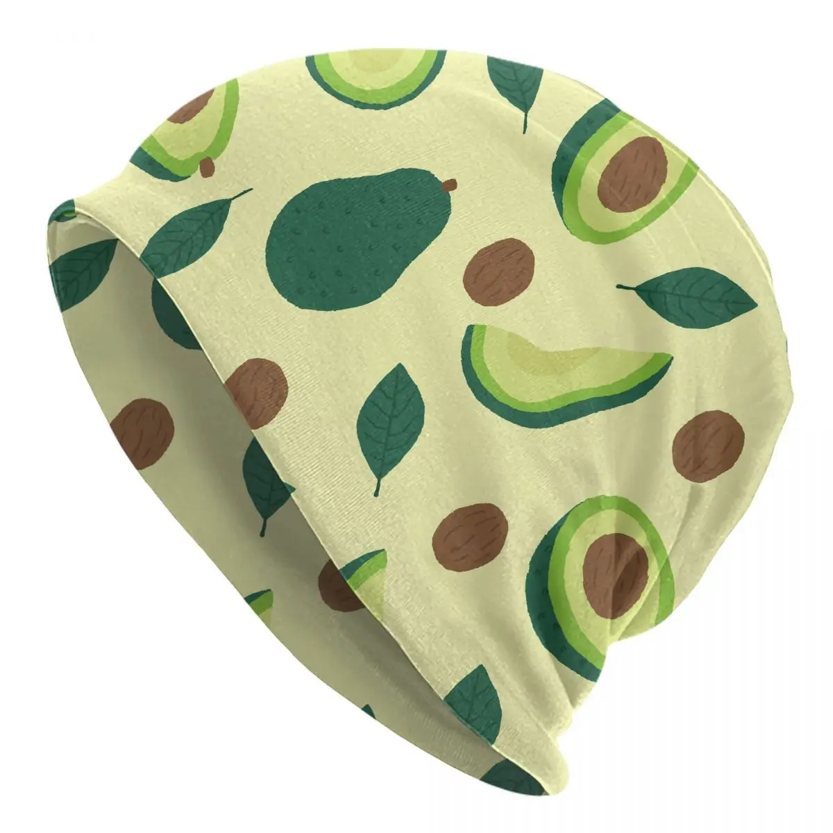 

Cute Avocado Fruit Skullies Beanies Hat Autumn Winter Unisex Outdoor Caps Warm Thermal Elastic Bonnet Knit Hat