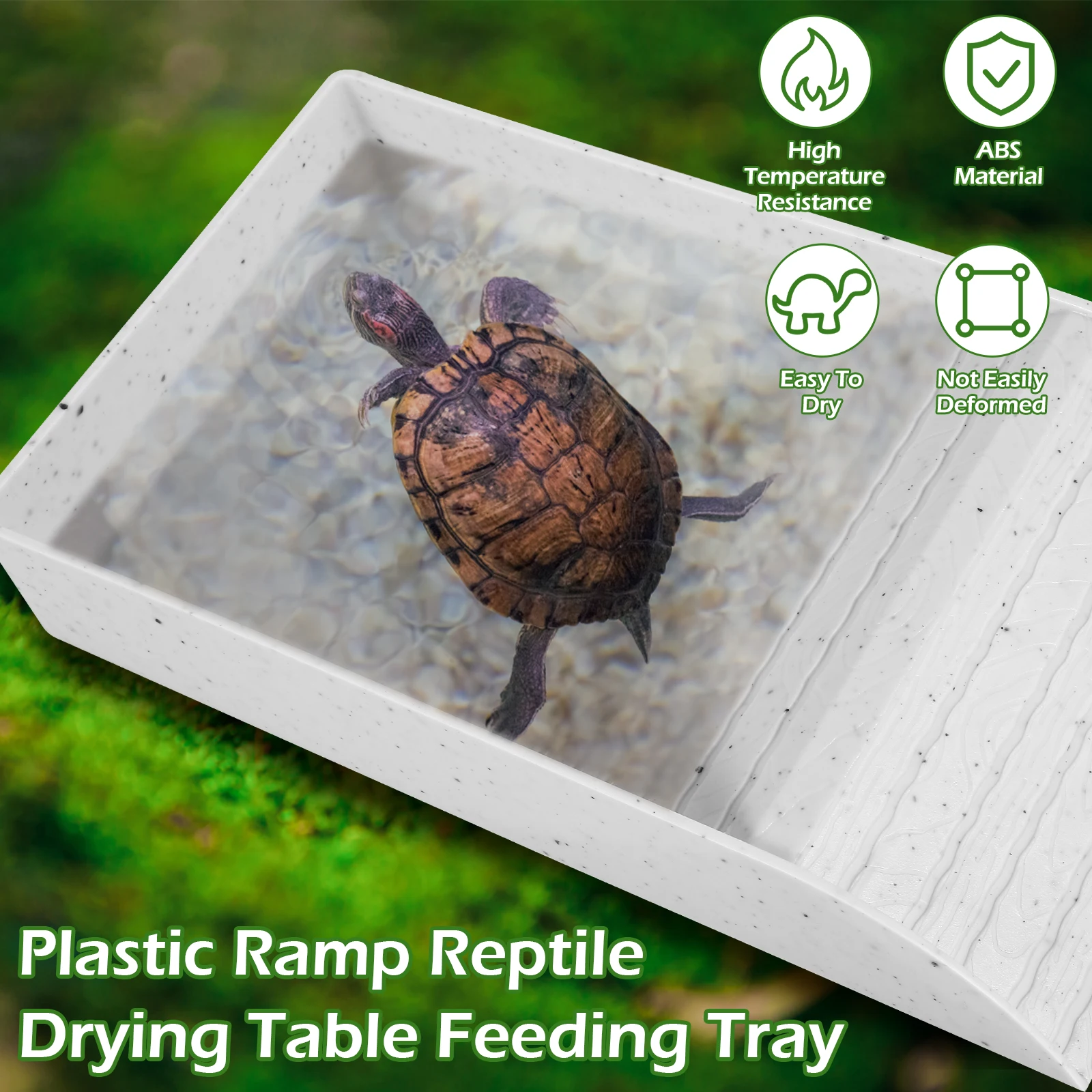 Turtle Basking Platform Large Capacity Non-Slip Pet Breeding Tank Play Pattern Reptile Bath Basin Turtle Terrace turtle basking platform