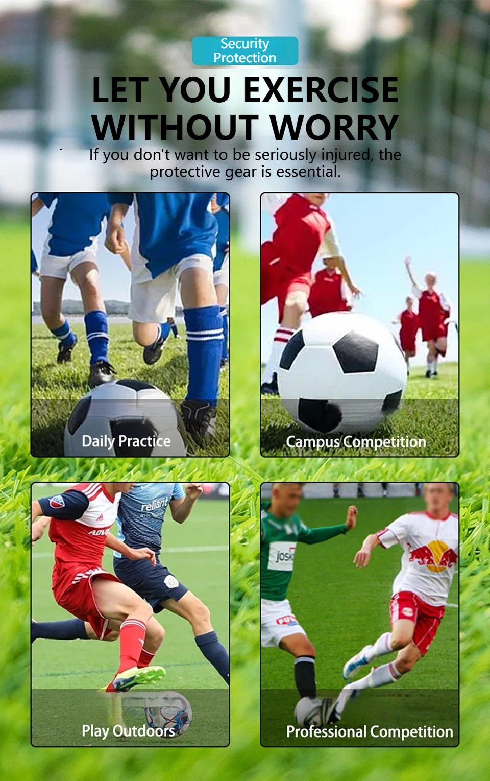 Loogdeel 1 Paar Schienbeinschoner für Erwachsene und Kinder, Fußball, Kinder, Fußball, Sport, Fußbeinschoner, Brett, Wadenschutz, Legging, Schienbeinschoner – Detail 8