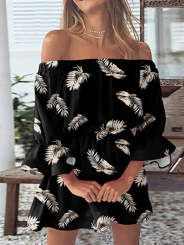 

Элегантное женское летнее уличное платье с расклешенным рукавом, повседневное лоскутное праздничное платье с рукавом до локтя, женское облегающее вечернее платье, платье 2022