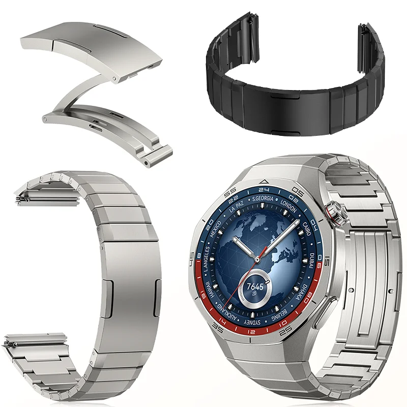 Luxury Titanium Alloy Strap - Premium Metal Bracelet, No Gaps Design