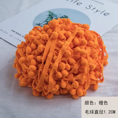 Vibrant Mini Pom Pom Lace Trim for Creative DIY Projects