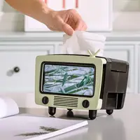 Multifunctional Tissue Box Holder For Home Living Room With Mobile Phone Slot Holder 1