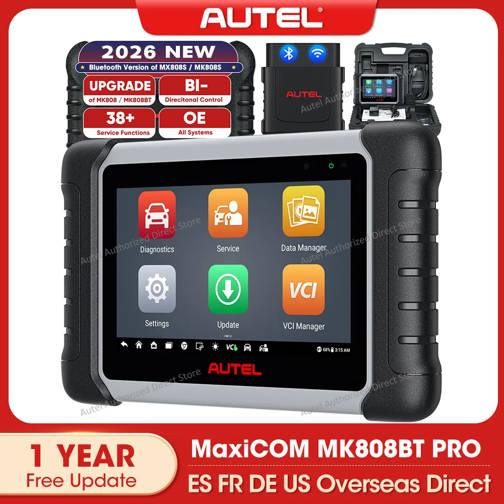 Autel MaxiCOM MK808BT PRO OBD2 Scanner Car Diagnostic Scan Tool Bluetooth Automotivo Code Reader PK MK808KBT MK808S
