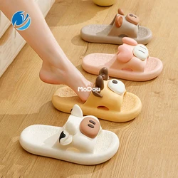 Mo Dou Cute Cow Slippers for Summer 2023 New Cartoon Shape Women Slipper for Outdoor Soft Non Slip Bathroom Slippers for Men