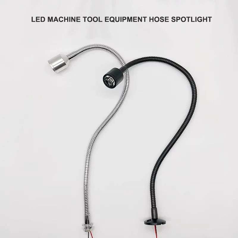 LED Flexible Tubing Machine Work Light 12V 24V CNC Lathe Equipment Spotlight Industrial Repair 1W 3W Universal Small Lamp
