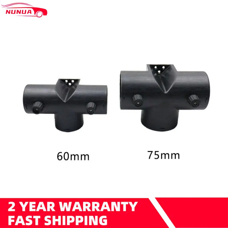 60/75 Y T Piece Exhaust Car Heater Air Vent Ducting Connector w/Dual Regulating Valve Flap For Webasto Diesel Parking Heater
