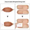 Ethereal Small Makeup Bag, Cosmetic Bag Double Layer Makeup Organizer Bag Large Capacity Makeup Pouch Travel Toiletry Bag Access 2