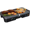 3-in-1 Electric Indoor Grill + Griddle, 8-Serving, Reversible Nonstick Plates, 2 Cooking Zones with Adjustable Temperature 1