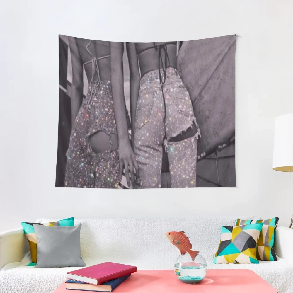 

GLITTER BOTTOM JEANS Tapestry For Bedroom Decor Home Anime Decor Art Mural Tapestry