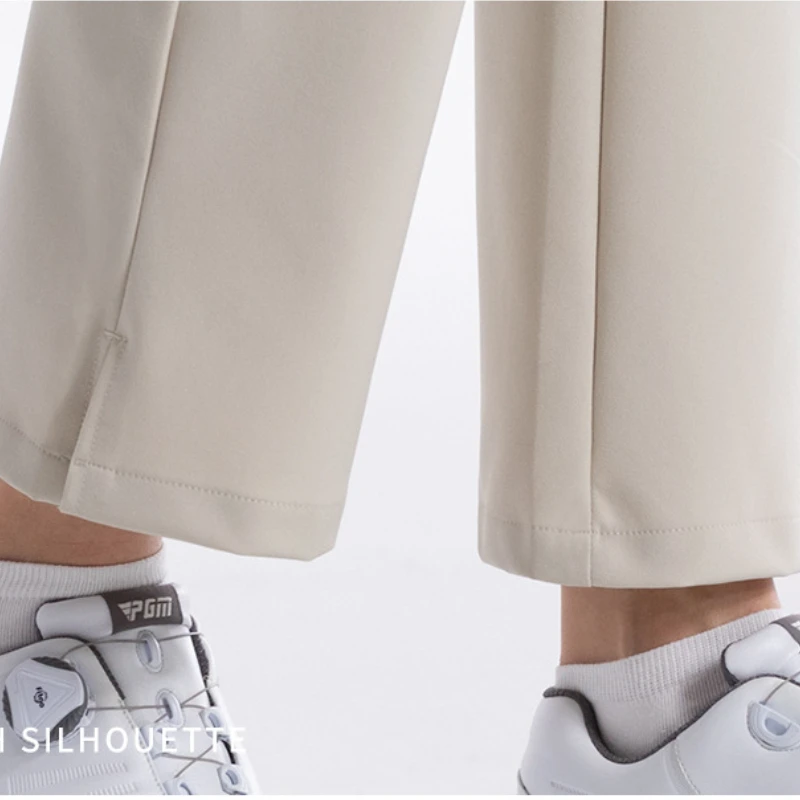 Pgm Golf Women Trousers High Elastic Quick-Drying Flared Trousers