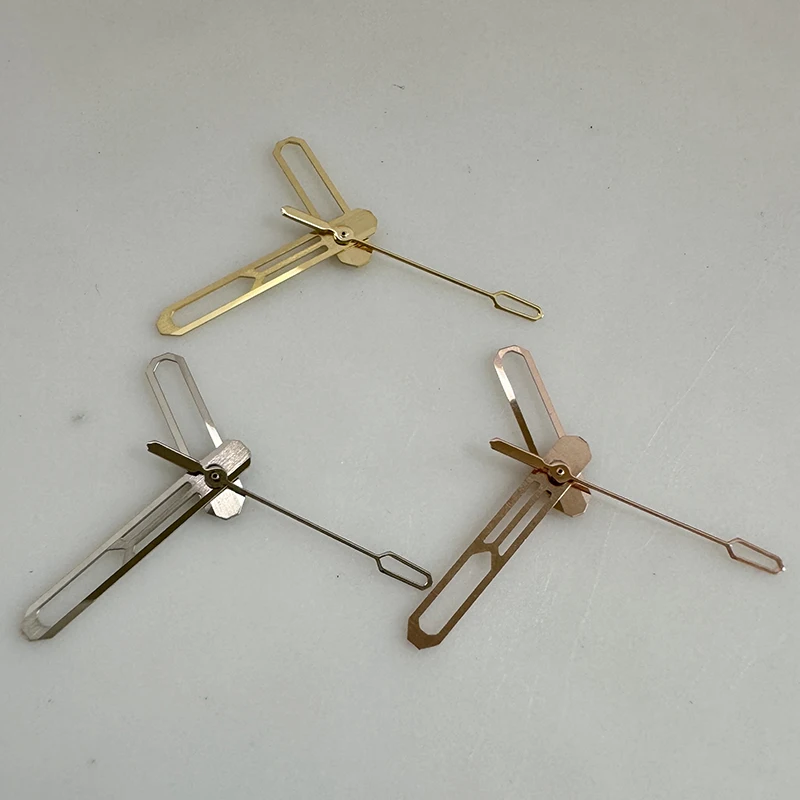Hochwertige, modifizierte, ausgehöhlte Silber-/Gold-/Roségold-Uhrzeiger, 8 mm x 12 mm x 12,5 mm, Uhrenzubehör für NH35/NH36/4R/7S-Uhrwerk – Detail 2