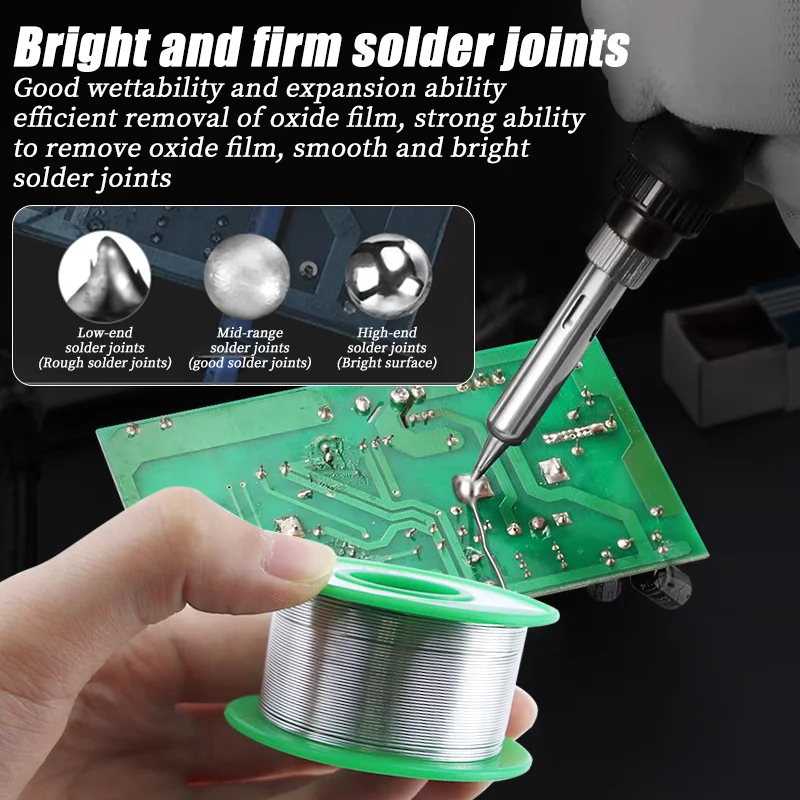 Sn99.3/Cu0.7 Soldering Wire Lead-free Tin Solder Wire Soldering Rods Low Temperature Easy Melt Welding Rod Cored Welding Wires