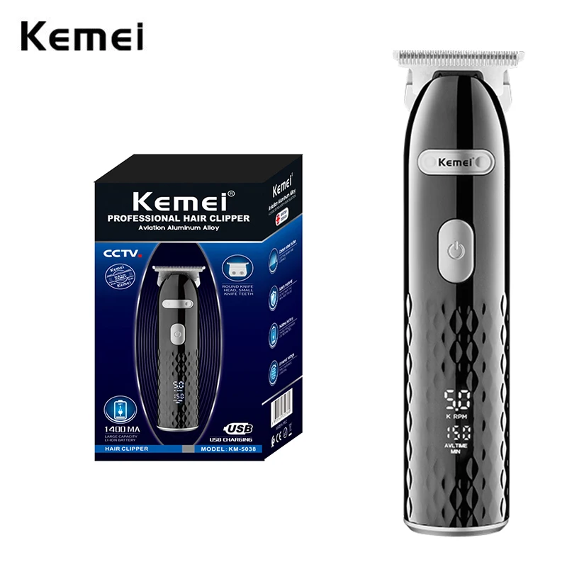 Kemei профессиональный триммер для волос с Т-образным лезвием и бородой