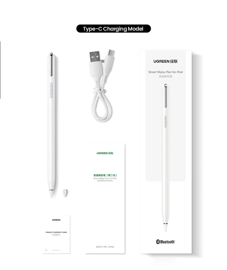 sem fio, Bluetooth Palm Rejeição, Tilt Pen