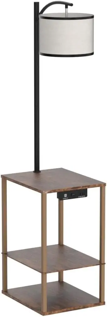 Floor lamp with side table photo 6